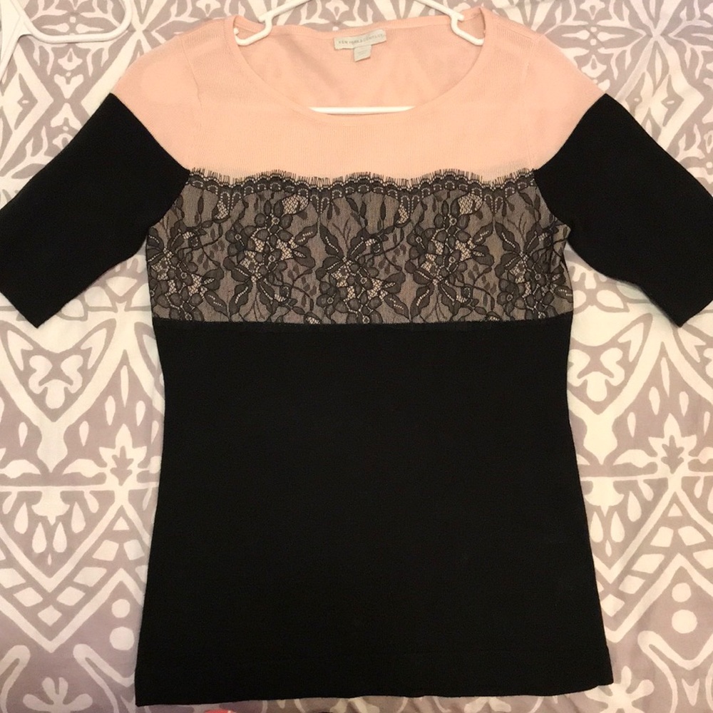 Sweater with 3/4 sleeve